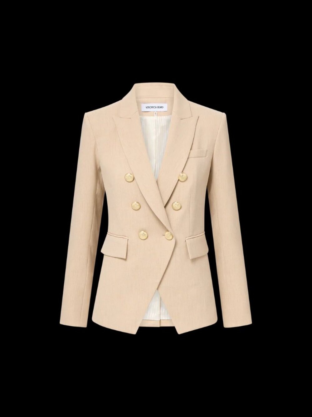 Veronica Beard Miller Dickey Jacket - heathered sand - sz 12